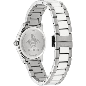Gucci YA1265024 G-Timeless Damenuhr mit schwarzem Zifferblatt