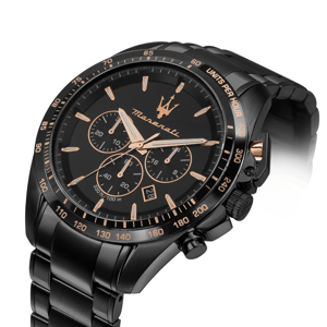 Maserati R8873612048 Traguardo Chronograph Herrenuhr mit schwarzem Zifferblatt