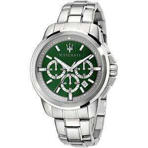 Maserati R8873621017 Successo Chronograph Herrenuhr mit grünem Zifferblatt