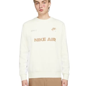 Weißer Pullover „nike Air" Mit Großem Logo