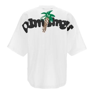 Palm Angels Herren Palmbaum Oversized T-Shirt (Weiß)