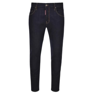DSquared2 Herren Italienische Adresse Logo Jeans (Marineblau)