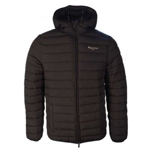 Aquascutum - "Active" Steppjacke für Herren/Damen Unisex, mit Kapuze (Schwarz)