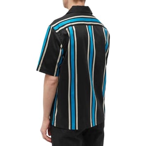 Fred Perry Herren gestreiftes Hemd mit Reverskragen (Schwarz/Blau)