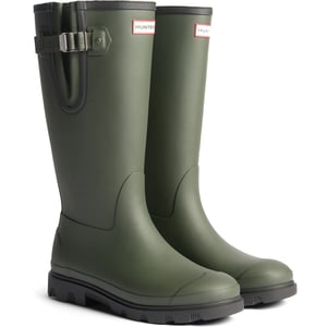 Hunter Field Downpour Stiefel Gummi Damen Dunkel Oliv/Schwarz Gummistiefel