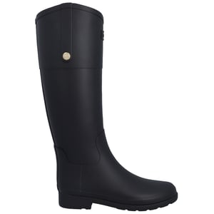 Hunter Elegante Reitstiefel Gummistiefel für Damen in Schwarz