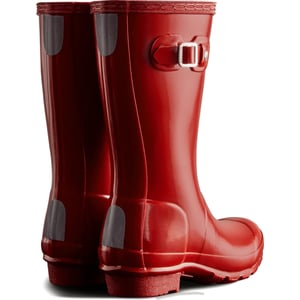 Hunter Junior Originals Gloss-Stiefel Gummistiefel für Kinder Militärrot