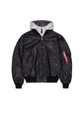 MA-1 D-Tec Kunstleder Bomberjacke