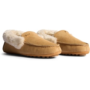 Hunter Damen Mokassins Slipper Sherpa Wildleder Damen Biscuit Hausschuhe