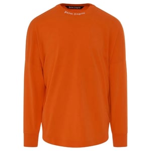Palm Angels - "Classic" T-Shirt für Herren, Logo, Langärmlig (Orange)