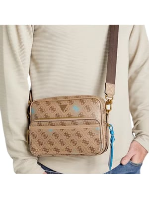 Guess Herren Quattro G Messenger Bag