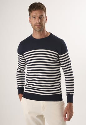 Pullover Basic-Pullover Mit Rundhalsausschnitt