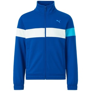 Puma Logo Kinder Blaue Trainingsjacke