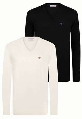 Pullover Pullover Mit V-Ausschnitt 2Er-Pack