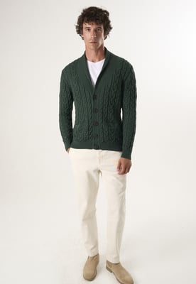 Strickjacke Geknöpfte Strickjacke