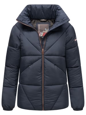 Navahoo Schokolinaa Damen Winter Steppjacke mit gefüttertem Kragen