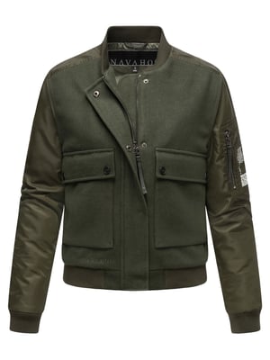 Navahoo Damen Übergangsjacke im Bomberjacken-Style Willstehaben