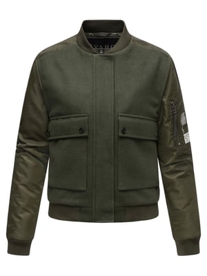 Navahoo Damen Übergangsjacke im Bomberjacken-Style Willstehaben