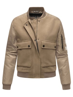 Navahoo Damen Übergangsjacke im Bomberjacken-Style Willstehaben