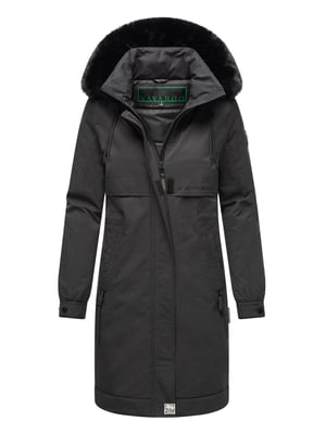 Navahoo Kaltwetterretter Damen Winter Parka mit Kunstfellkragen