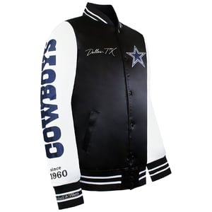 Mitchell & Ness NFL Dallas Cowboys Herren Satin Bomberjacke