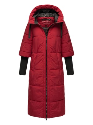 Navahoo Damen Steppjacke Ciao Miau – Extra Lang & Warm