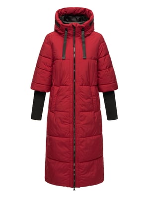 Navahoo Damen Steppjacke Ciao Miau – Extra Lang & Warm
