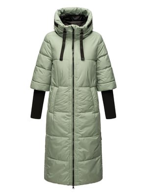 Navahoo Damen Steppjacke Ciao Miau – Extra Lang & Warm