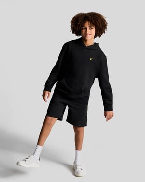 Lyle & Scott Jungen Loopback-Baumwoll-Hoodie - Schwarz