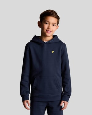 Lyle & Scott Jungen Loopback-Baumwoll-Hoodie - Marineblau