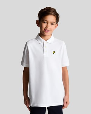 Lyle & Scott Jungen Baumwoll-Poloshirt - Weiß