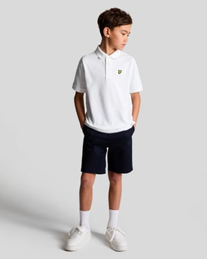 Lyle & Scott Jungen Baumwoll-Poloshirt - Weiß