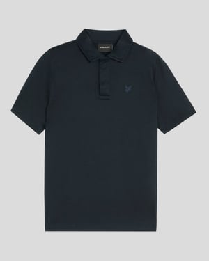 Lyle & Scott Poloshirt aus merzerisierter Baumwolle für Jungen, Ton in Ton, Marineblau