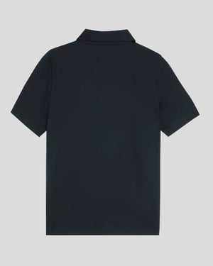 Lyle & Scott Poloshirt aus merzerisierter Baumwolle für Jungen, Ton in Ton, Marineblau