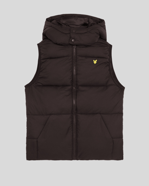 Lyle & Scott Jungen-Ripstop-Steppweste - Schwarz