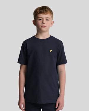 Lyle & Scott Baumwoll-T-Shirt für Jungen – Marineblau