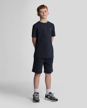 Lyle & Scott Baumwoll-T-Shirt für Jungen – Marineblau