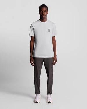 Lyle & Scott Sports T-Shirt mit farblich abgestimmtem Logo – Weiß