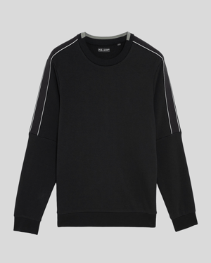 Lyle & Scott Sweatshirt mit Sportband - Schwarz