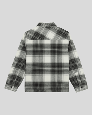 Lyle & Scott Jungenjacke mit gebürstetem Karomuster, Schwarz