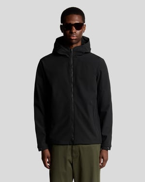 Lyle & Scott Technische Stretch-Softshelljacke – Schwarz