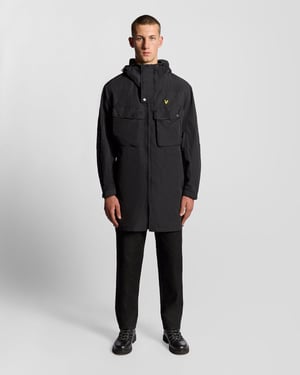 Lyle & Scott Wasserabweisender Guard Parka - Schwarz