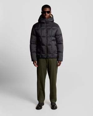 Lyle & Scott Square Cocoon Pufferjacke - Schwarz