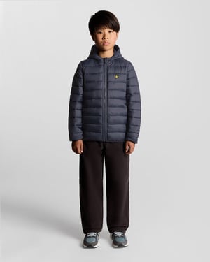 Lyle & Scott Leichte, wattierte Jacke für Jungen – Marineblau