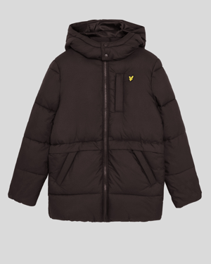 Lyle & Scott Jungen Ripstop Steppmantel - Schwarz