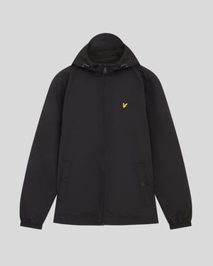 Lyle & Scott Wasserabweisende Kapuzenjacke - Schwarz