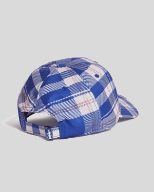 Lyle & Scott Baseballkappe mit Schottenkaromuster – Blau