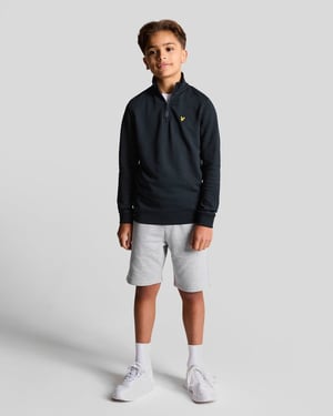 Lyle & Scott Jungen-Pullover mit 1/4-Reißverschluss, Marineblau