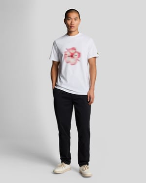 Lyle & Scott Chinohose mit geradem Bein – Schwarz