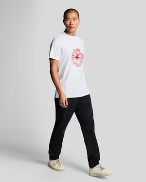 Lyle & Scott Chinohose mit geradem Bein – Schwarz